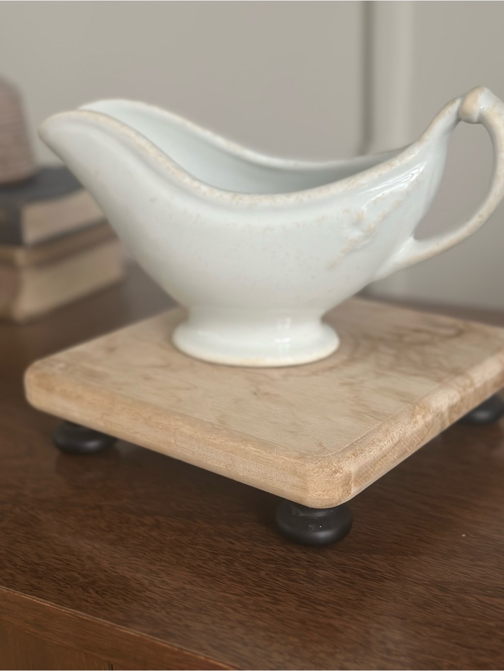 Vintage Jackson China Vitrified Ironstone Gravy Boat White Restaurant Ware